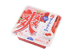 爽 苺ヨーグルト風味 果肉入り カップ185ml