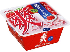 爽 苺ヨーグルト風味 果肉入り カップ185ml