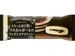 ロッテ SWEETS SQUARE とろっとほろ苦いマスカルポーネのティラミスアイスバー 商品写真