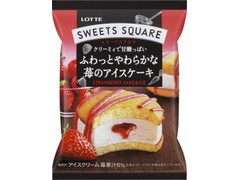 ロッテ SWEETS SQUARE ふわっとやわらかな苺のアイスケーキ 商品写真