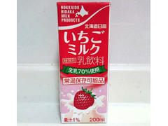 北海道日高乳業 いちごミルク 商品写真