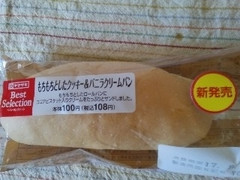 デイリーヤマザキ ベストセレクション もちもちとしたクッキーバニラ＆クリームパン 商品写真