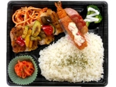 デイリーヤマザキ デイリーホット 鶏の香草焼き＆海老フライ弁当 商品写真