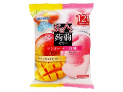 オリヒロ ぷるんと蒟蒻ゼリー マンゴー＋白桃 商品写真