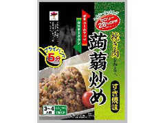 寿マナック 挽き肉を加えて、蒟蒻炒めすき焼味