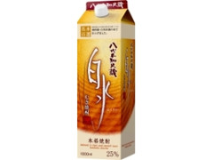 八代不知火蔵 25度 むぎ焼酎 白水 パック1800ml