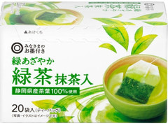 みなさまのお墨付き 緑あざやか 緑茶 抹茶入