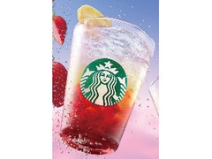 スターバックス　チラックス　ソーダ　ストロベリー