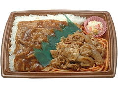 セブン-イレブン ど～んと！2種盛り豚生姜焼き弁当