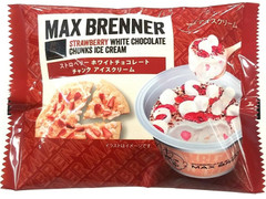 セブン-イレブン マックス ブレナー ストロベリーホワイトチョコレートチャンクアイスクリーム 商品写真