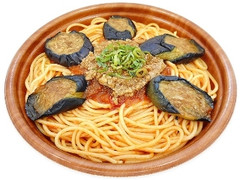 ナスと挽肉の辛味スパゲティ