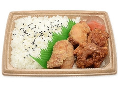 若鶏の二種唐揚弁当 旨塩＆にんにく醤油