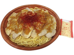 豚焼肉の和風パスタ 唐辛子マヨネーズ