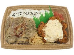 セブン-イレブン 炭火焼塩ダレ牛カルビ＆チキン南蛮弁当 商品写真