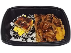 セブン-イレブン 牛カルビ＆うなぎ弁当 商品写真