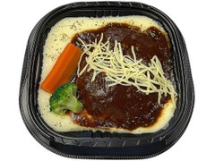 セブン-イレブン 濃厚チーズソースとデミのハンバーグ丼 商品写真