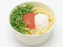 汁なしまぜ麺 明太子と大葉の温たまうどん