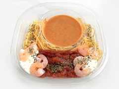 冷製パスタ 海老のトマトクリーム