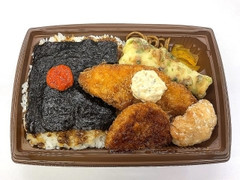 ぎっしりおかずの明太のり弁当