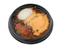 セブン-イレブン デミトマチーズソースのビーフハンバーグ丼 商品写真