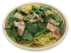 埼玉県産小松菜とベーコンの和風スパゲティ