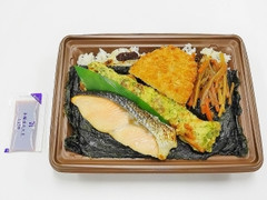 秋鮭の海苔弁当