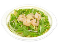 セブン-イレブン 海老と帆立と水菜のスープパスタ 塩味