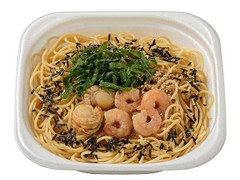 ホタテと海老のバター醤油パスタ