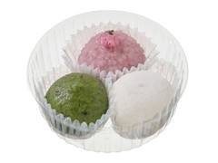 セブン-イレブン 春の三色こもち 桜もち・餡もち・草もち 商品写真
