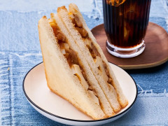 ローソンストア100 ホットサンド テリヤキチキン 商品写真