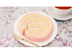 ローソンストア100 2色のロールケーキ いちご 商品写真