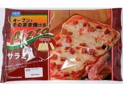 シャトレーゼ オーブンでそのまま焼けるピザ サラミ 商品写真