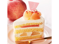 シャトレーゼ 山梨県産白桃のプレミアム純生クリームショートケーキ 商品写真