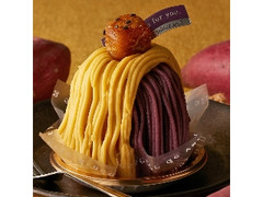 金時芋と紫芋のモンブラン