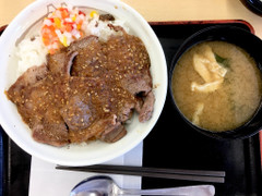 松屋 牛ステーキ丼 商品写真