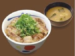 松屋 ネギ塩豚カルビ丼 商品写真