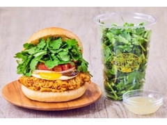 フレッシュネスバーガー パクチーチキンバーガー ガパオ パクチー10倍