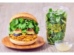 フレッシュネスバーガー パクチーチキンバーガー グリーンカレー パクチー10倍