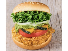 フレッシュネスバーガー 国産夏野菜のバジルチキンバーガー
