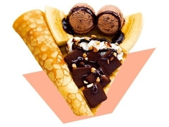 サーティワン アイスクリームクレーププレミアム チョコレートバナナブラウニー＆アイスクリーム 商品写真
