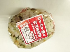 ニューデイズ カリカリ梅と野沢菜昆布おにぎり 北海道産昆布使用 商品写真