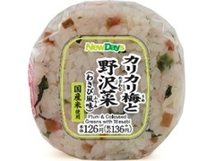 ニューデイズ カリカリ梅と野沢菜おにぎり わさび風味 商品写真