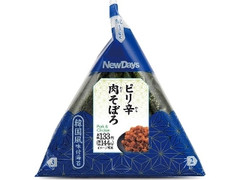 手巻韓国風味付海苔ピリ辛肉そぼろおにぎり