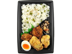 ニューデイズ 野沢菜ご飯とあおさ入り唐揚げ＆竜田揚げ弁当 商品写真