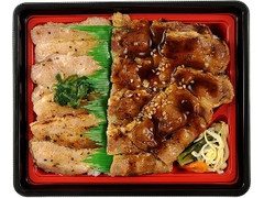 炙り焼き 牛カルビ＆豚塩カルビ重