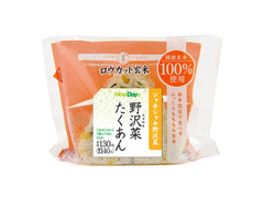 ニューデイズ 野沢菜たくあん ロウカット玄米使用 商品写真