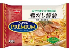 日清食品冷凍 冷凍 スパ王プレミアム 炭火で焼いた合鴨肉の鴨だし醤油 商品写真