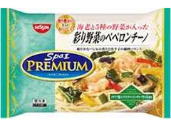 日清食品冷凍 スパ王プレミアム 彩り野菜のペペロンチーノ 商品写真
