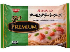 日清食品冷凍 冷凍 スパ王プレミアム 枝豆の入ったサーモンクリーミーソース 商品写真