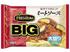 日清 冷凍 スパ王プレミアムBIG 揚げナスの入ったミートソース 袋370g